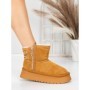 Ghete Dama din piele naturala 5WL105 YELLOW | PANTOFUL