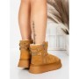Ghete Dama din piele naturala 5WL105 YELLOW | PANTOFUL