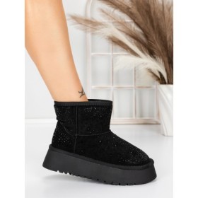 Ghete UG Dama 5WL106 Negru | Mei Ghete UG Dama 5WL106 ALL BLACK | MEI