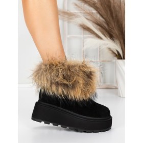 Ghete Dama din piele naturala 3ASJN73 Negru | Pantoful Ghete Dama din piele naturala 3ASJN73 BLACK | PANTOFUL
