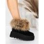 Ghete Dama din piele naturala 3ASJN73 BLACK | PANTOFUL
