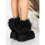 Ghete Dama din piele naturala 3ASJN73 BLACK | PANTOFUL