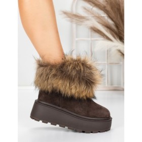 Ghete Dama din piele naturala 3ASJN73 Maro | Pantoful Ghete Dama din piele naturala 3ASJN73 BROWN | PANTOFUL