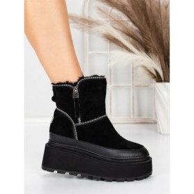 Ghete Dama din piele naturala 3ASJN75 Negru | Pantoful Ghete Dama din piele naturala 3ASJN75 BLACK | PANTOFUL