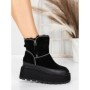 Ghete Dama din piele naturala 3ASJN75 BLACK | PANTOFUL