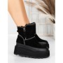 Ghete Dama din piele naturala 3ASJN75 BLACK | PANTOFUL