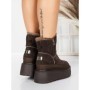 Ghete Dama din piele naturala 3ASJN75 BROWN | PANTOFUL