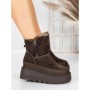 Ghete Dama din piele naturala 3ASJN75 BROWN | PANTOFUL