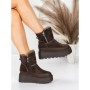 Ghete Dama din piele naturala 3ASJN75 BROWN | PANTOFUL