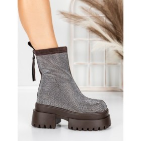 Ghete Dama cu Platforma 5SJN23 BROWN | MEI