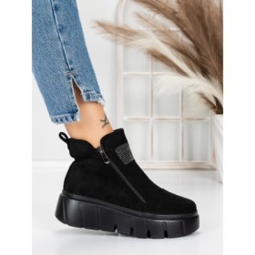 Ghete Dama cu Platforma 5AH65 BLACK | MEI