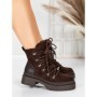 Ghete Dama cu Platforma 5AH67 BROWN | MEI