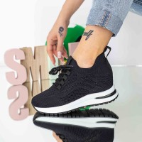 Pantofi Sport Dama cu Platforma KDN30 Negru (L69) Mei