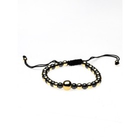 Bratara Unisex BR032 AURIU-NEGRU | MEI
