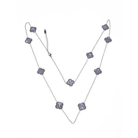 Colier YP-37 ARGINTIU-ALB | MEI