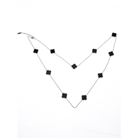 Colier YP-38 ARGINTIU-NEGRU | MEI