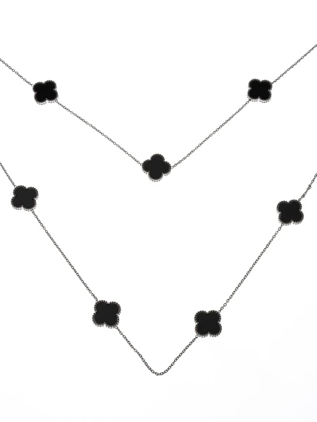 Colier YP-38 ARGINTIU-NEGRU | MEI