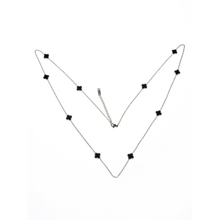 Colier YP-40 ARGINTIU-NEGRU | MEI