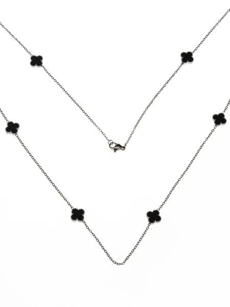 Colier YP-40 ARGINTIU-NEGRU | MEI