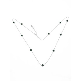 Colier de Dama YP-39 Argintiu-Verde | Mei » Reina.Ro