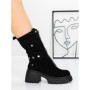Ghete Dama din piele naturala 52AD5 BLACK | PANTOFUL