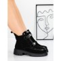 Ghete Dama din piele naturala 52AD7 BLACK | PANTOFUL