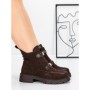Ghete Dama din piele naturala 52AD7 BROWN | PANTOFUL