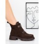 Ghete Dama din piele naturala 52AD7 BROWN | PANTOFUL