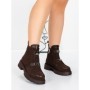 Ghete Dama din piele naturala 52AD7 BROWN | PANTOFUL
