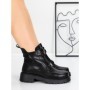 Ghete Dama din piele naturala 52AD7 BLACK | PANTOFUL