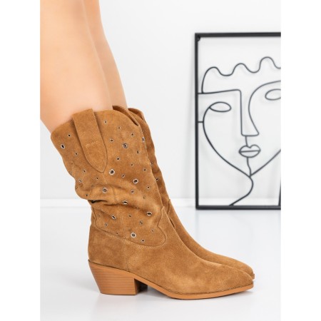 Ciocate Dama din piele naturala 52AD9 YELLOW | PANTOFUL