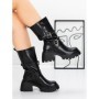 Ghete Dama din piele naturala 52AD11 BLACK | PANTOFUL