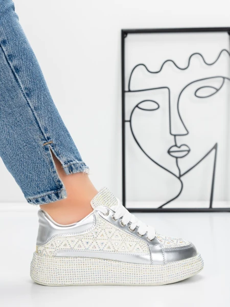 Sneakers Dama 5WL91 SILVER | MEI