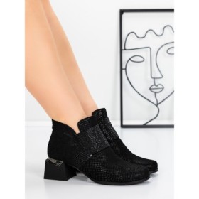 Ghete Dama din piele naturala K244-93R BLACK | JOSE SIMON