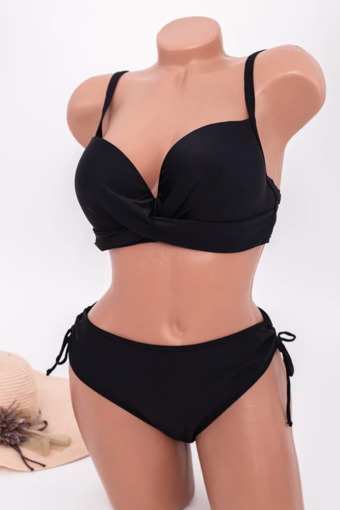 Costum de Baie Dama 2 piese M090 Negru » Reina.Ro