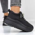 Pantofi Sport Dama cu Platforma 3WL3 Negru » Reina.Ro
