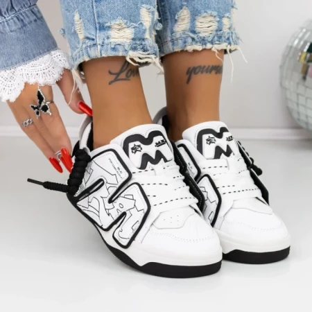 Pantofi Sport Dama 3WL37 Alb » Reina.Ro