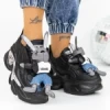 Pantofi Sport Dama cu Platforma 8233 Negru » Reina.Ro