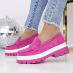 Pantofi Casual Dama 3LE20 Roz » Reina.Ro