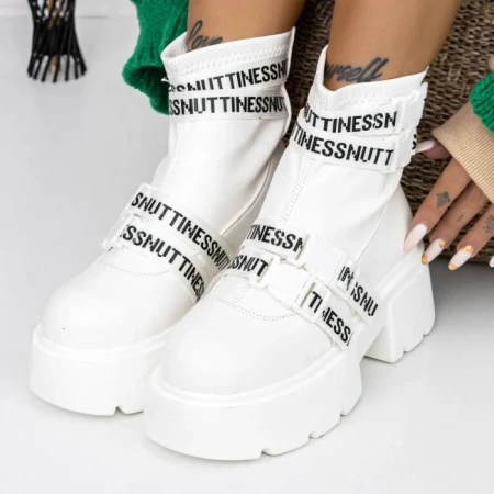 Ghete Dama 3WL36 Alb » Reina.Ro