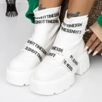 Ghete Dama 3WL36 Alb » Reina.Ro