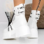 Ghete Dama 3WL36 Alb » Reina.Ro
