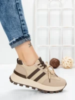 Sneakers Dama 5WL115 BEIGE-KHAKI | MEI