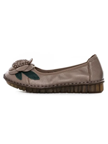 Balerini Dama din piele naturala 1817-6 APRICOT | ADVANCER