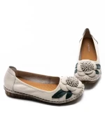 Balerini Dama din piele naturala 1817-6 CREAM | ADVANCER