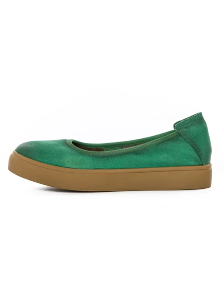 Balerini Dama din piele naturala N3301 GREEN | ADVANCER