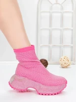 Pantofi Sport Dama cu Platforma 5WL110 ROSEO | MEI