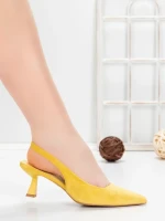 Pantofi Stiletto 5GZ80 YELLOW | MEI
