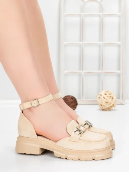 Pantofi Casual Dama 5H59 BEIGE | MEI