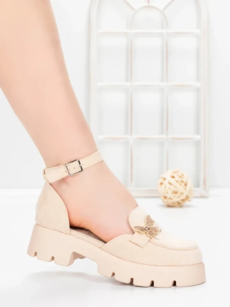 Pantofi Casual Dama 5H60 BEIGE | MEI